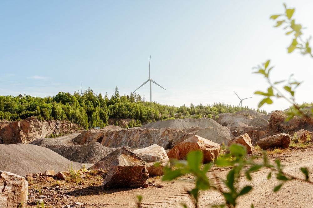 Grusschakt med material & återvinning