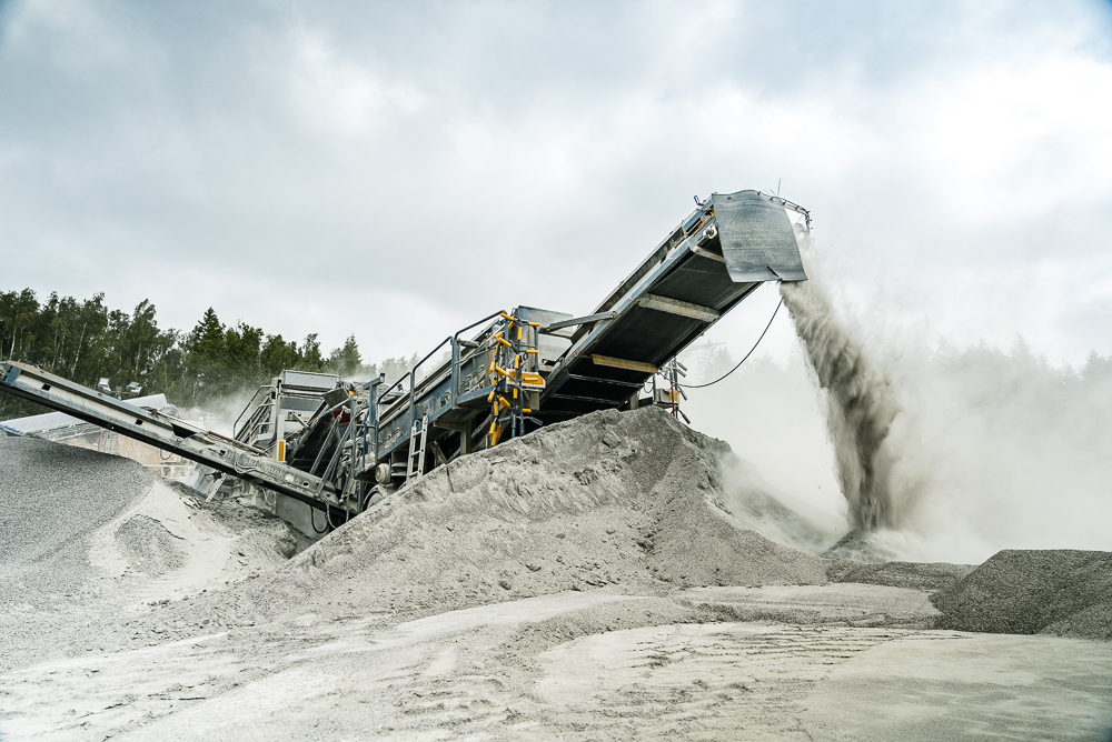 Berg-, sand- & krossprodukter i grusschakt